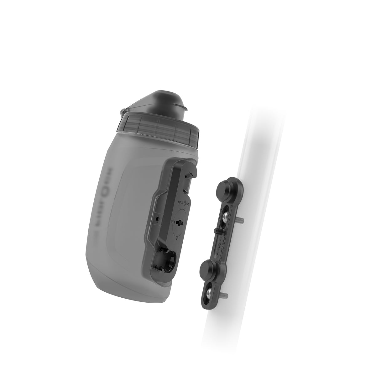 Fidlock Twist bottle 450 שחור שקוף, בקבוק מים מגנטי לאופניים