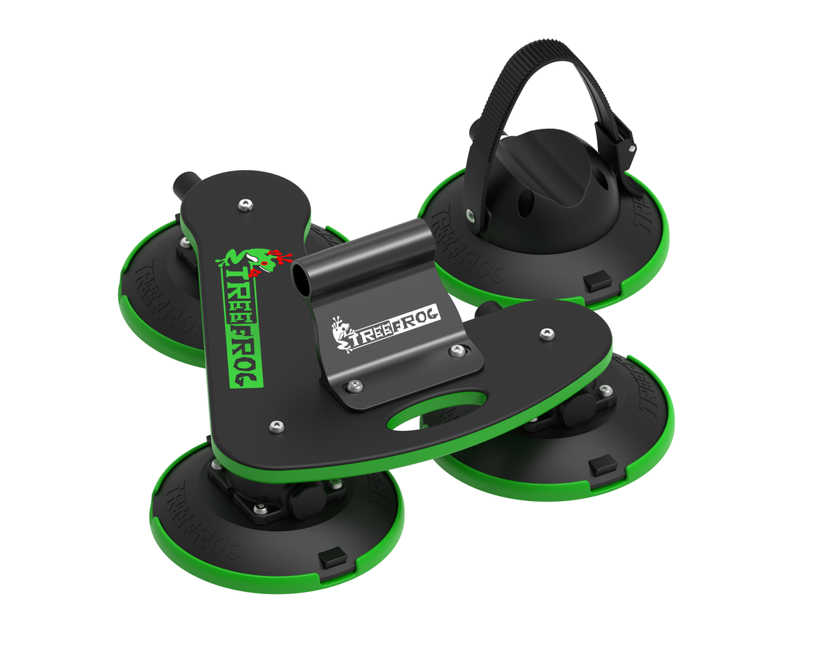 TreeFrog Pro 1 PLUS עם מתאם אוניברסלי, מנשא ואקום לגג, מבט 2