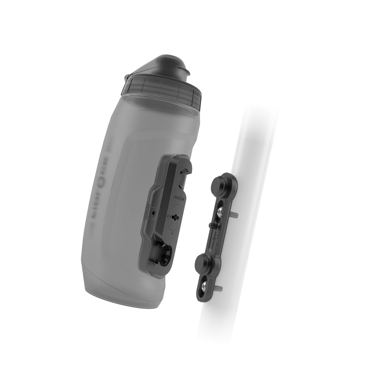 Fidlock Twist bottle 590 שחור שקוף, בקבוק מים מגנטי לאופניים