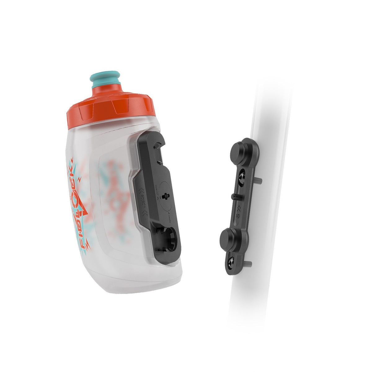 Fidlock Twist bottle 450 KIDS + BIKE BASE, בקבוק מים מגנטי לאופניים