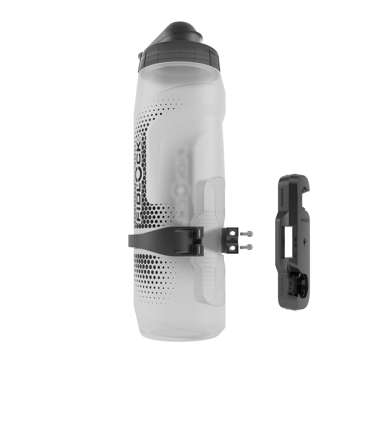 Fidlock Twist bottle 800 שקוף, בקבוק מים מגנטי לאופניים, מבט 6
