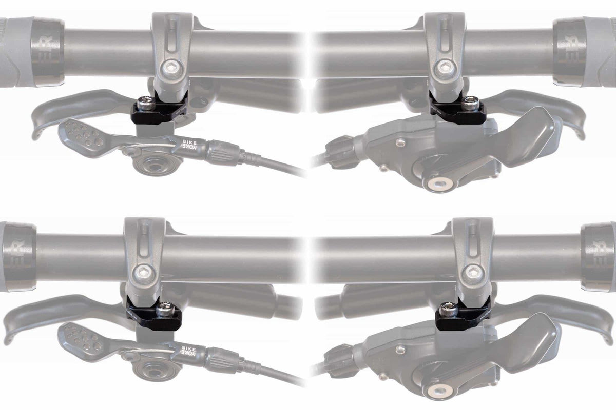 מתאם שלט/ שיפטר חיבור MMX לידית מעצור חיבור I-Spec II צד שמאל, חלק חילוף למוט אוכף BikeYoke, מבט 3