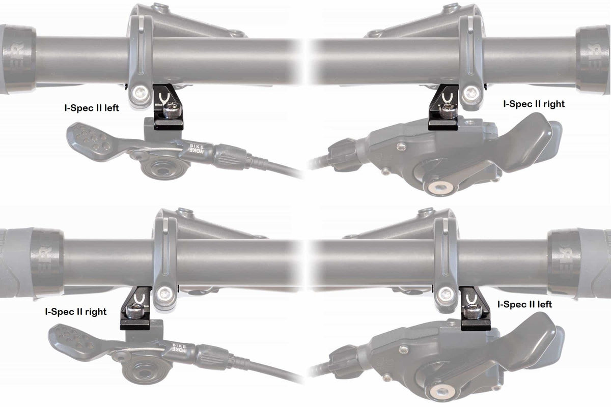 מתאם שלט/שיפטר חיבור MMX לידית מעצור I-spec II צד שמאל, חלק חילוף למוט אוכף BikeYoke, מבט 4