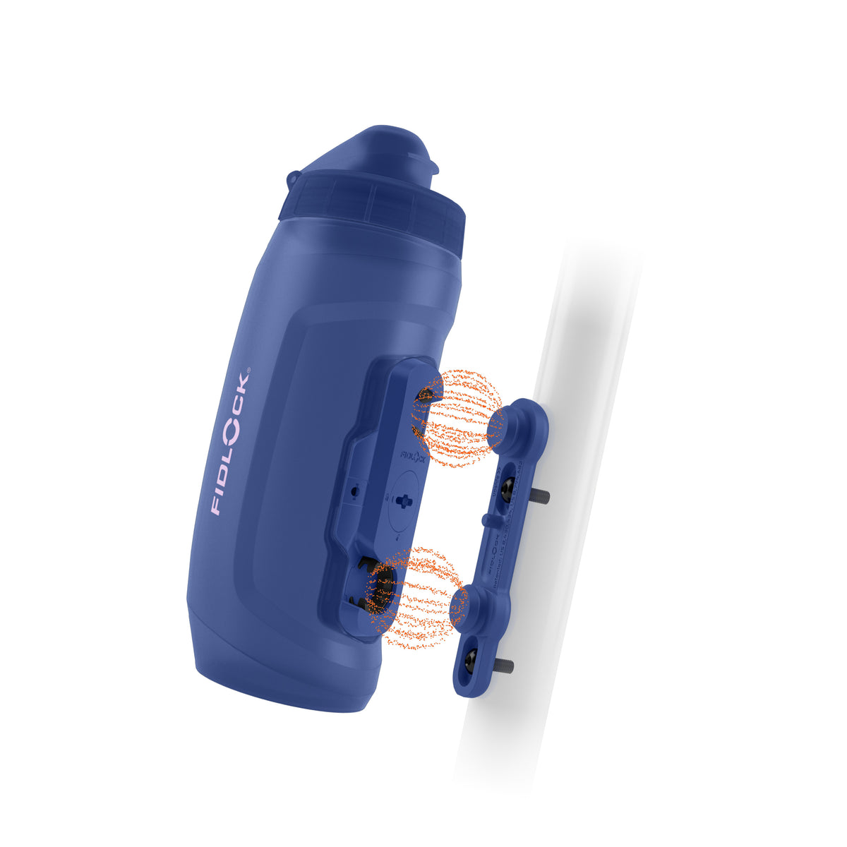 Fidlock Twist bottle 590 כחול ים, בקבוק מים מגנטי לאופניים, מבט 2
