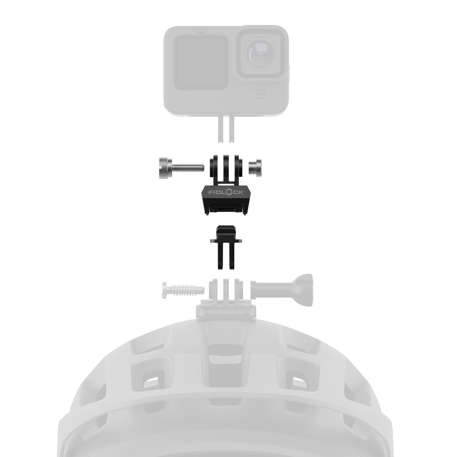 Fidlock pinclip action cam mount